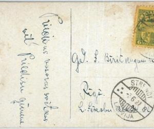 69011 - LATVIA - POSTAL HISTORY -  POSTCARD from STENCI 1927
