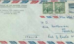 84255 -  CHILE -  POSTAL HISTORY -   AIRMAIL COVER  to ITALY  1962