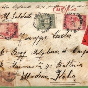 98817 - ARGENTINA - POSTAL HISTORY - Valor Declarado COVER to Modena ITALY 1936