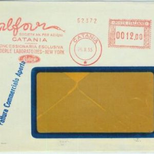 90435 - ITALY - POSTAL HISTORY - Red ADVERTISING Postmak: CHEMISTRY Snakes 1955