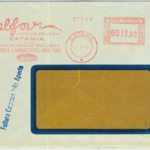90437 - ITALY - POSTAL HISTORY - Red ADVERTISING Postmak: CHEMISTRY Snakes 1955