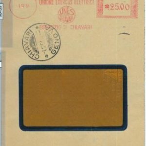 90439 - ITALY - POSTAL HISTORY - RED ADVERTISING Postmak: ELECTRICAL electricity