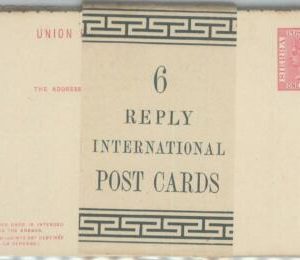 82642 - SIERRA LEONE -  STATIONERY CARD H & G # 3 block of 6 w/ ORIGINAL BAND!