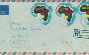 83822 - Sierra Leone - Self-Adhesive stamps on COVER 1969  maps HUMAN RIGHTS