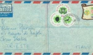 83827 - Sierra Leone - Self-Adhesive stamps on COVER 1970 Osaka Expo DIAMONDS