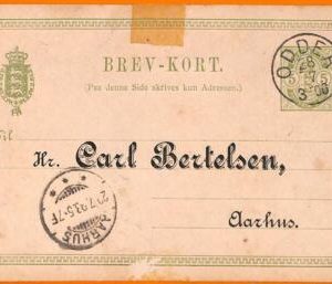 99108 - DENMARK - POSTAL HISTORY -  STATIONERY CARD from ODDER 1893