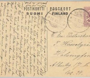 66698 - FINLAND - Postal History - POSTAL STATIONERY CARD  from ALAVIESKA 1922