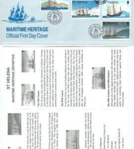 73972 - ST HELENA - POSTAL HISTORY - FDC COVER w/ INFORMATION leaflet 1998 BOATS