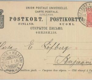 81910 - FINLAND - Postal History -  STATIONERY CARD 1898