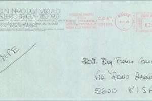 84763 - ITALY - Postal History - MECHANICAL postmark   1983 - Sport GYMNASTICS