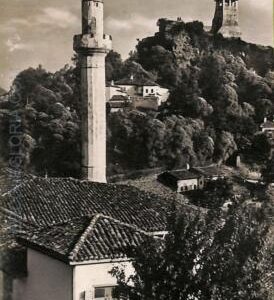 ae9340 - ALBANIA - VINTAGE POSTCARD -  Cruia, Moschea e Torre della Cittadella