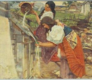 98512 - VINTAGE POSTCARD - Czechoslovakia - Artist ILLUSTRATED Folk Costume
