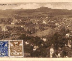 aa2729 - CZECHOSLOVAKIA - VINTAGE Postcard - Sloup v Čechách BURGSTEIN 1926