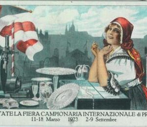 98495 - VINTAGE  POSTCARD - Czechoslovakia - PRAGUE Illustrated ADVERTISING 1923