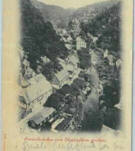 98528 - Czechoslovakia - VINTAGE  POSTCARD - Hřensko  GRUSS AUS Herrnskretschen