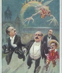 98492  -  VINTAGE  POSTCARD - Czechoslovakia - COMIC Satire DEFICIT!