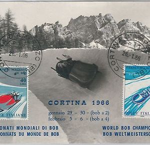 56514 - WINTER OLYMPICS - ITALY - POSTAL HISTORY: SPECIAL POSTCARD Cortina 1966