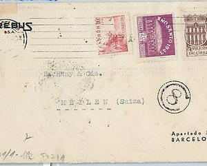 58393 - SPAIN - POSTAL HISTORY: COVER to SWITZERLAND - GERMAN & SPANISH CENSURE