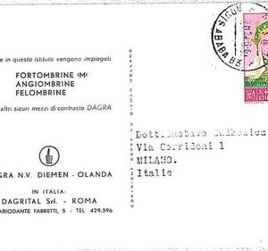 ETHNIC  COSTUMES - ETHIOPIA -  POSTAL HISTORY: POSTCARD to Italy -  1961