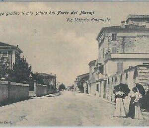 80647 - CARTOLINA d'Epoca - LUCCA  - FORTE dei MARMI   1911