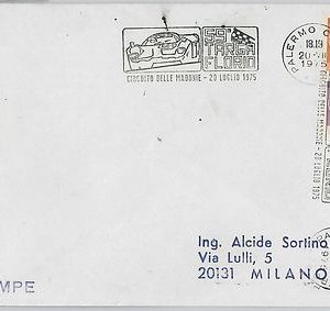 TRANSPORT: CARS  - ITALY -  POSTAL HISTORY: COVER 1975 - TARGA FLORIO Palermo