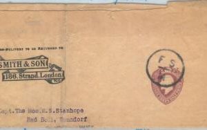 73966 - GREAT BRITAIN - POSTAL STATIONERY WRAPPER Printed to order WH SMITHS