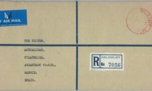 82306 - RHODESIA - POSTAL HISTORY - Official Mail COVER to SPAIN + LEAFLET 1973