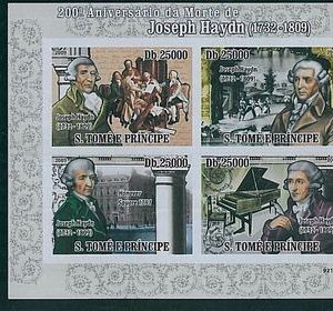 Sao Tome e Principe - ERROR = IMPERF SHEET: JOSEPH HAYDN, MUSIC, PIANO, HISTORY