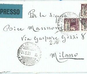 71977 - TRIESTE A  AMG-FTT - Storia Postale: BUSTA ESPRESSO 1950 - Democratica