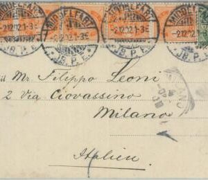 81895 - DENMARK - Postal History -  TRAIN AMBULANT postmark  on POSTCARD  1902