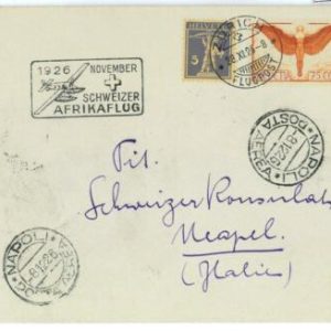 P0051 - Switzerland - POSTAL HISTORY - SBHV # F4 +  on SF# 26.7 -  Zürich-Napoli