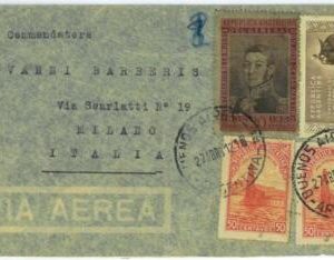 aa3041 - ARGENTINA - POSTAL HISTORY -  Airmail COVER to ITALY   1951