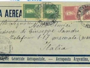aa3050 - ARGENTINA - POSTAL HISTORY -  AIRMAIL COVER to ITALY  Aeropostale  1931