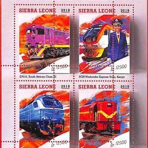 A4815 - SIERRA LEONE - ERROR MIPERF Miniatur s: 2019 Afrikanische Züge,...