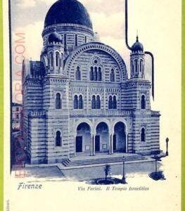 af3540 - JUDAICA vintage postcard: ITALY - FIRENZE
