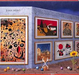 A4585 - SIERRA LEONE - ERROR MIPERF, Sonderblock: 2016, Joan Miro, Art.-Nr