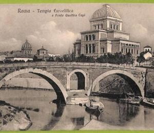 af3546 - JUDAICA vintage postcard: ITALY - ROMA - Tempio Esraelitico - 1923