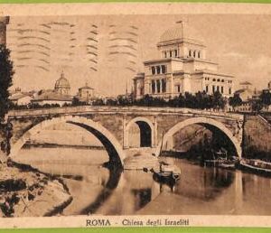 af3549 - JUDAICA vintage postcard: ITALY - ROMA  - 1947