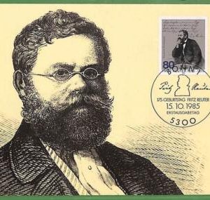 ag7247 - GERMANY -  MAXIMUM CARD  - 15.10.1985 - Fritz Reuter, German literature