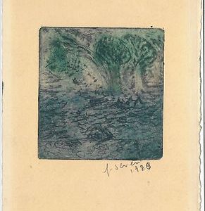 PICCOLO DIPINDO: AQUARELLO ed INCHIOSTRO - Firmato FIORELLA SEVERI 1980