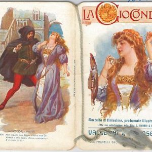 CALENDARIETTO d'epoca PROFUMATO  - LA GIOCONDA 1911