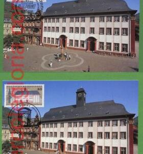 ag7300 - GERMANY - Set of 2 pieces MAXIMUM CARD - 16.10.1986 - Architecture