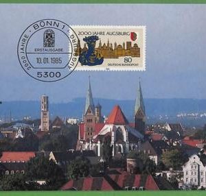 ag7286 - GERMANY - Set of 2 pieces MAXIMUM CARD - 10.01.1985 - Architecture