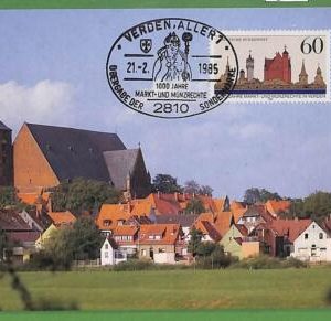 ag7287 - GERMANY - Set of 2 pieces MAXIMUM CARD - 21.02.1985 - Architecture