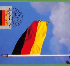 ag7289 - GERMANY -  SET OF 2 PIECES MAXIMUM CARD - 12.11.1985 - FLAG
