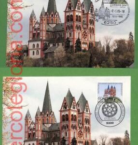 ag7302 - GERMANY - Set of 2 pieces MAXIMUM CARD - 7.5.1985 - Architecture