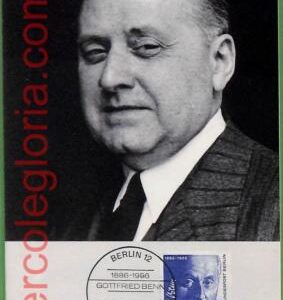 ag7306 - GERMANY Berlin  - MAXIMUM CARD - 05.05.1986 - Gottfried Benn, WRITER