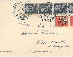 37660  - TRIESTE VENEZIA GIULIA - AMG VG:  storia postale - BUSTA tariffa 10 L.