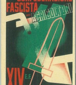 87154  -  TESSERA D'EPOCA - CONFEDERAZIONE F AGRICOLTORI 1935 illustrata CARBONI