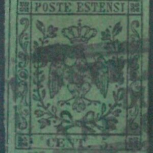 87807 - ANTICHI STATI: MODENA - Sass 7 USATO - ANNULLO Castelnuovo di Garfagnana